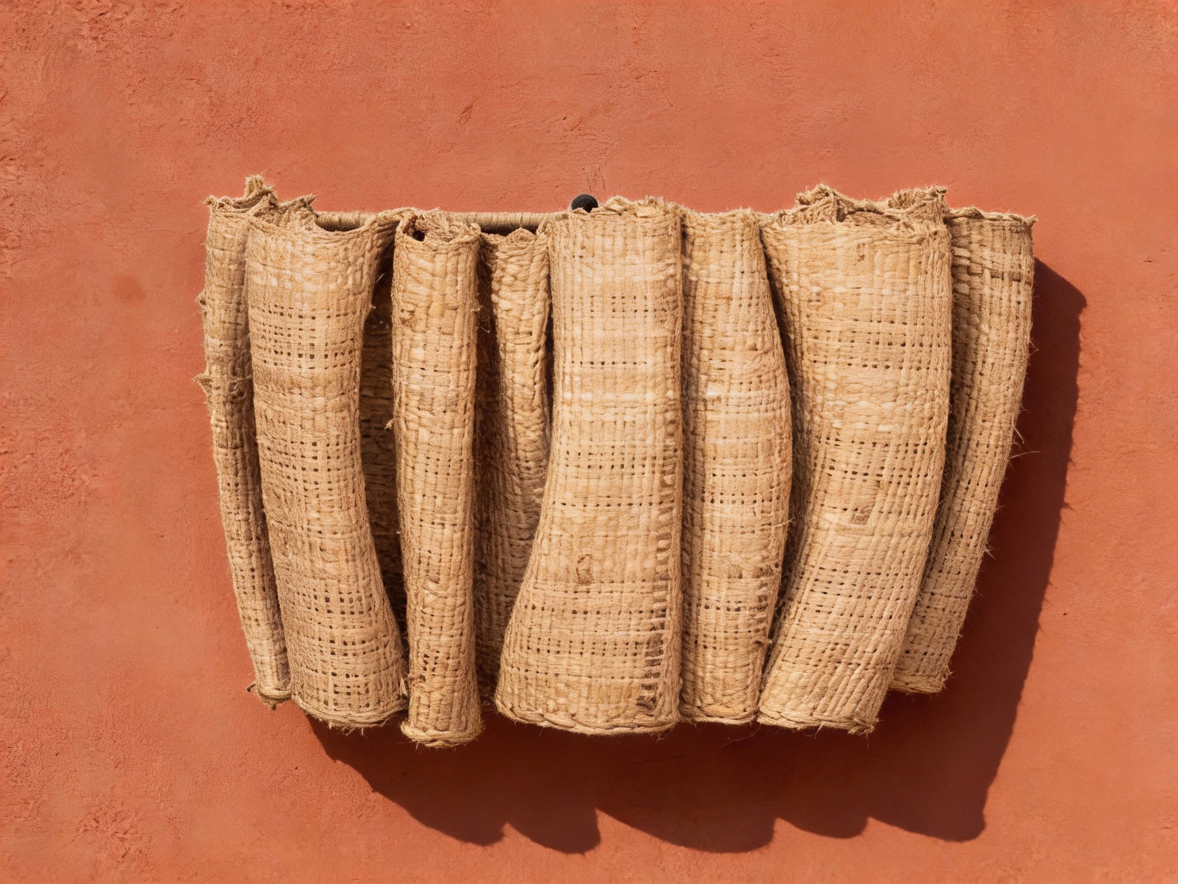 Woven Raffia Wall Sconce